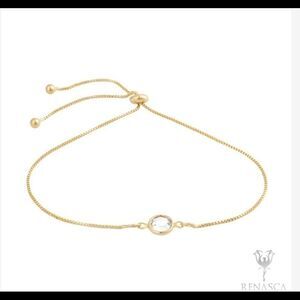 Swarovski authentic crystals Pull Tie Gold Plated